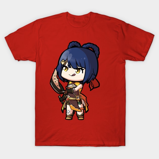 Chibi Xiangling - Genshin Impact T-Shirt by MangaXai